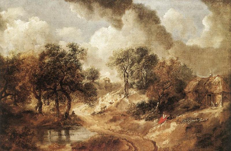 GAINSBOROUGH, Thomas Landscape in Suffolk sdg